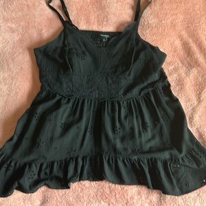 Torrid black top with lace size 00